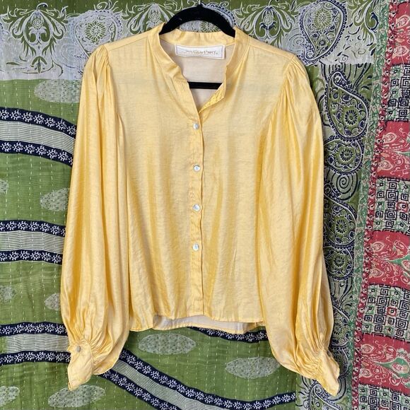 NWOT Jen's Pirate Booty Golden Sun Silk Blend Blouse/ Wide Leg Set Size Large - Picture 3 of 16
